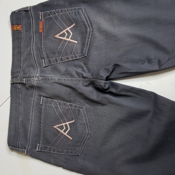 7 for all Mankind Womens A Pocket Flare Jeans Size 29 Logo Hippie Low Rise Y2K - Picture 16 of 16